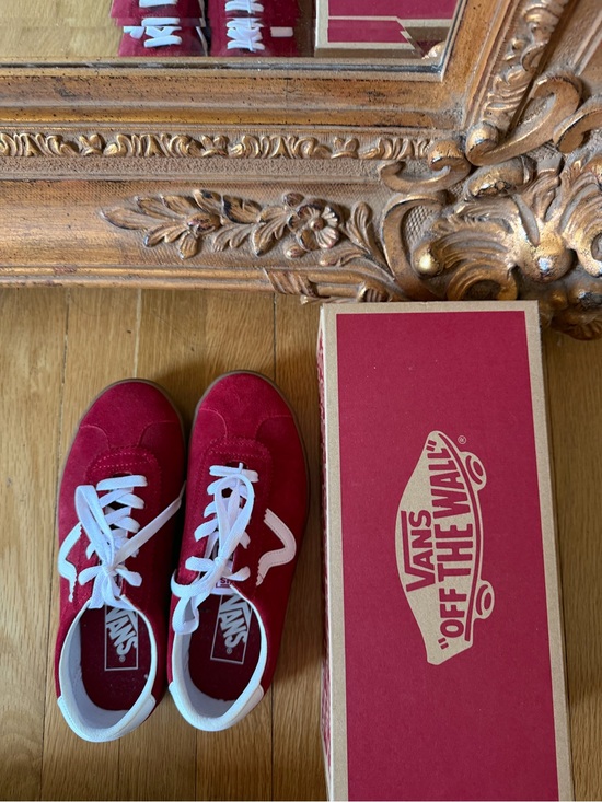 Vans Shoes - Burgundy Low Sport Suede Vans Sneakers
